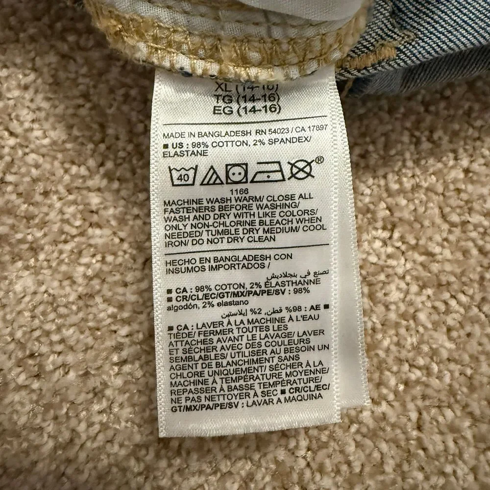 Old Navy Girl’s XL (14-16)‎ Boot Cut Built-In-Tough Jeans